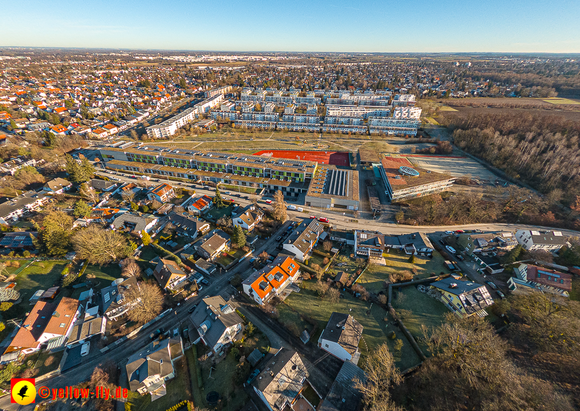 16.01.2023 - Luftbilder vom Marx-Zentrum und Gartenstadt Trudering